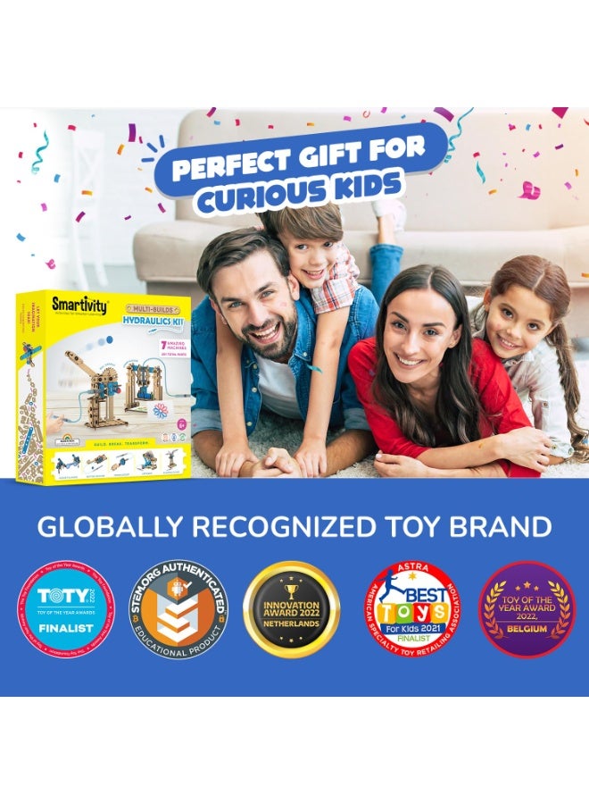 سمارتيفيتي مجموعة سمارتيفيتي 7 في 1 متعددة الاستخدامات، لعبة هيدروليكية تعليمية ممتعة للأطفال من 6 إلى 12 عامًا، هدية مثالية لأعياد الميلاد أو مناسبات أخرى للأولاد والبنات من عمر 6 إلى 12 عامًا، لعبة علمية، لعبة أنشطة تعليمية - Image 5